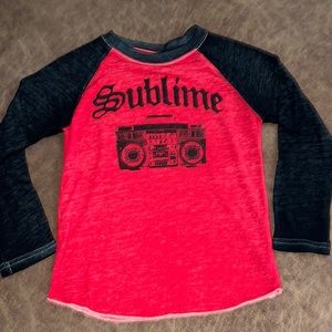 Sublime Burnout Graphic Long Sleeve Shirt